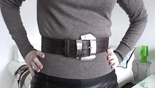 Belt Fitting in the Living Room, Part 2, Lady Victoria Valente