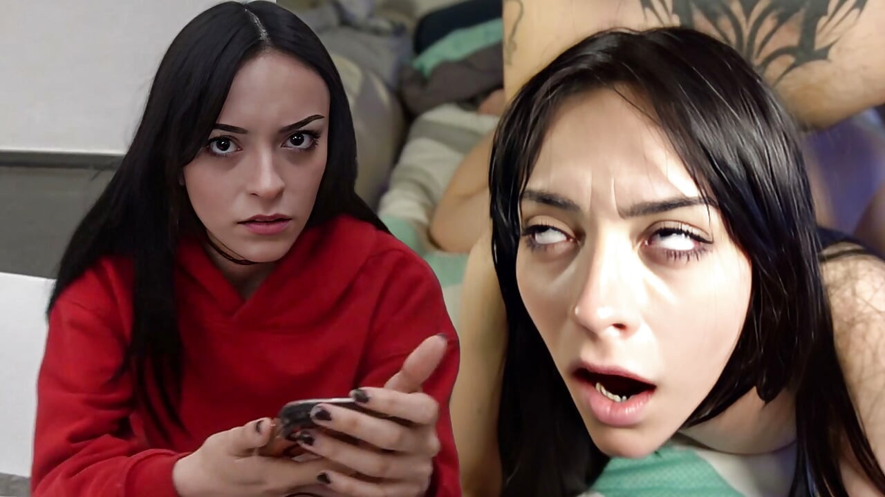 SHE WAS SAD BECAUSE THEY LEFT HER STANDING BUT SHE COULDN'T RESIST A GOOD COCK