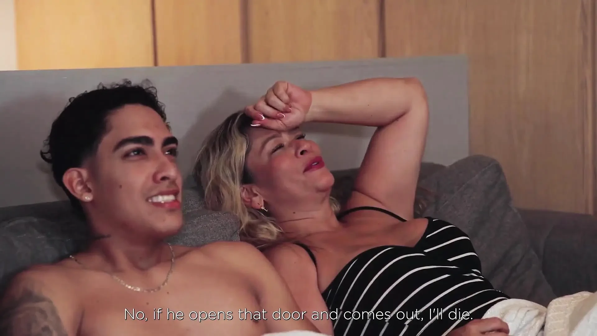 Step Stepmommy Gets Horny and Ask Him to Fuck While His Husband Is in the Bedroom