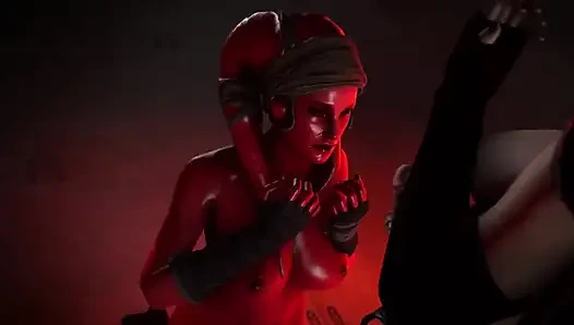 Futa Dark Rey Teases Prisoner (futa Shemale)