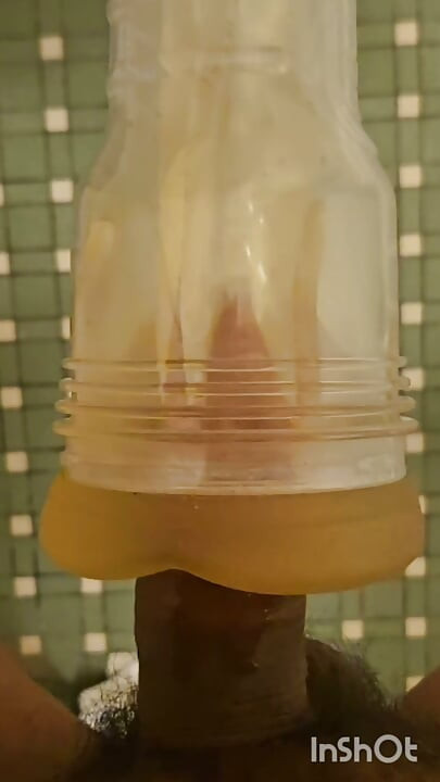 Edging and Deep Dicking a Clear Fleshlight