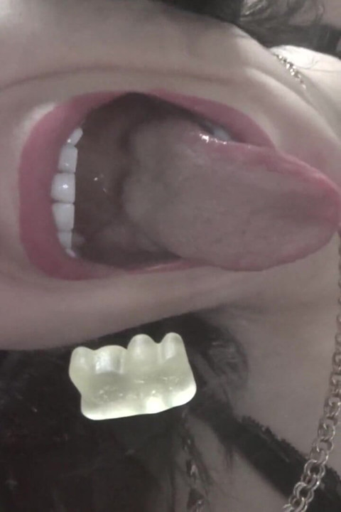 Consuming Gummies From the Glass!