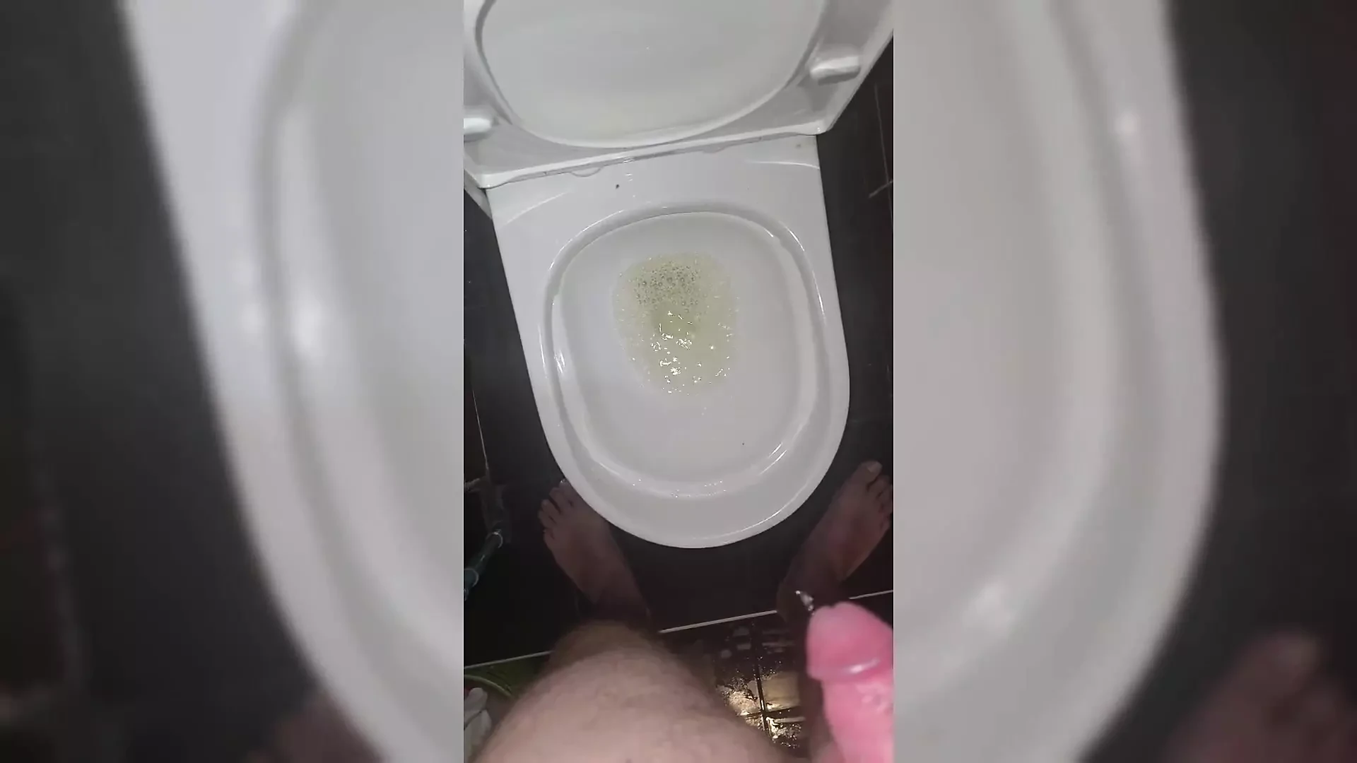 Jimbob pisst in toilette