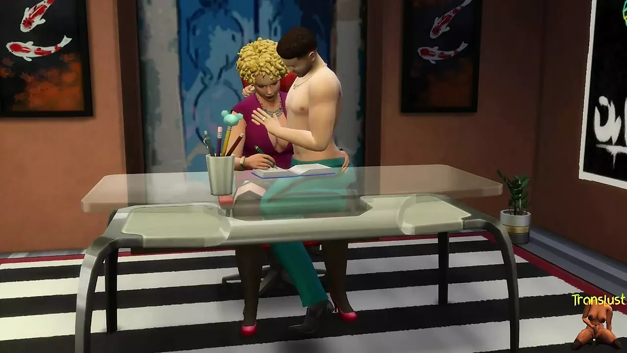 My Busty Fit tranny Boss owned my mouth - WickedWhims