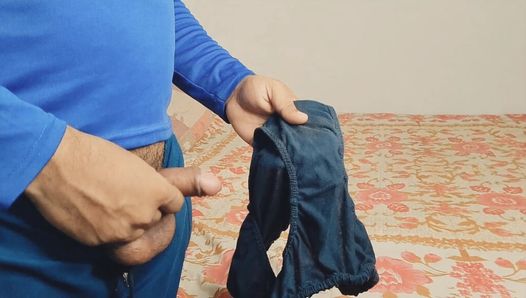Indian male servant  caught with boss's wife's panty and handjob