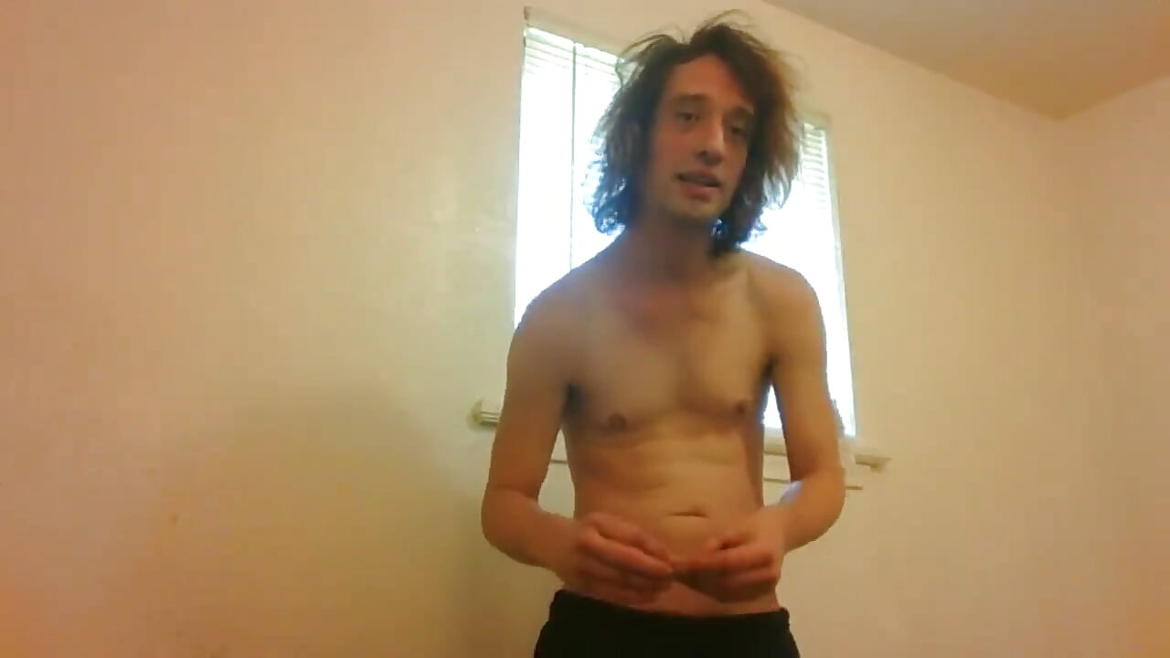 Topless Transgirl Taking Hormone Replacement Pills; Almost a Year on Hrt