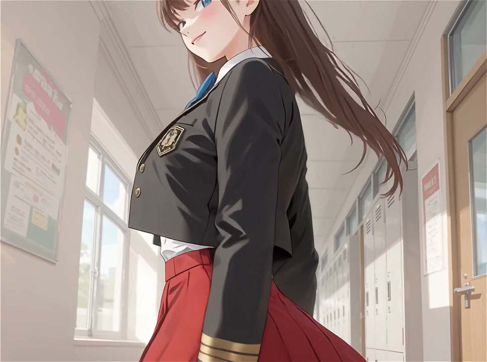 High School Girl AI Panty Shot Japanese Girl JK AI created