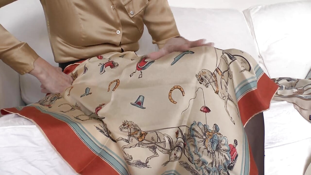 Cum on Stepmother's Silk Scarf, Lady Victoria Valente