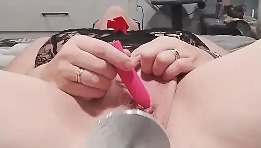 POV-blick Auf Meine Fickmaschine, Die Meine Muschi Dehnen