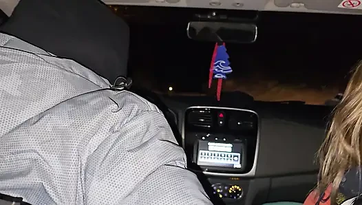 A double blowjob in my friend's car DIRTY MORBID GIRLS
