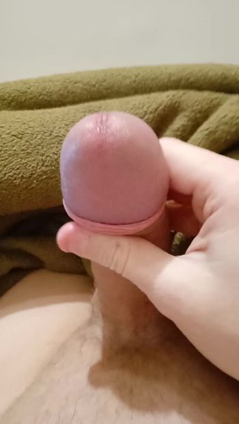 18 year old Russian knows how to masturbate his big penis well #6