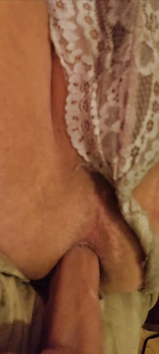 Play time with big dildo