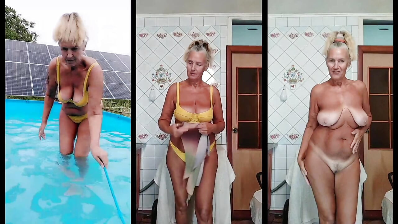 Evde havuz sonrası eğlence
