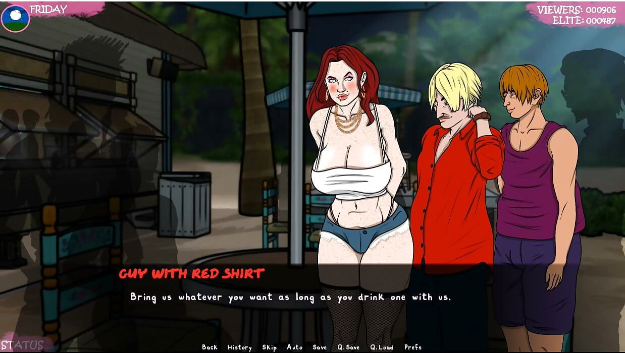 Lust Town - Gameplay - Roleplay - Amanda Works in Bar and Gets Exposed Herself
