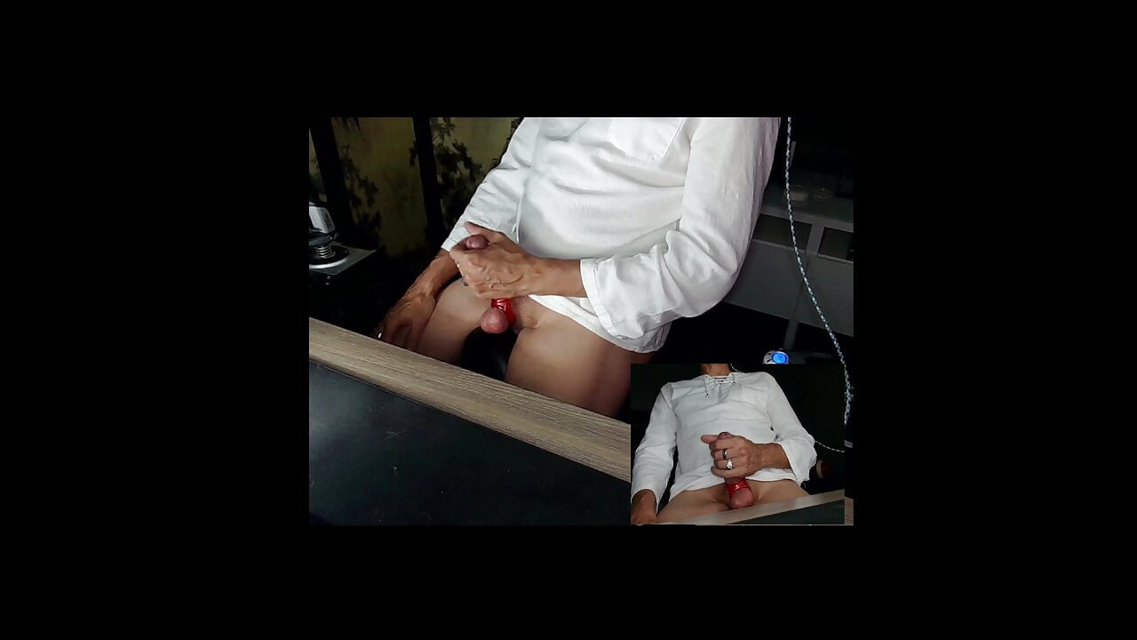 Stroking My Hard Cock at Home