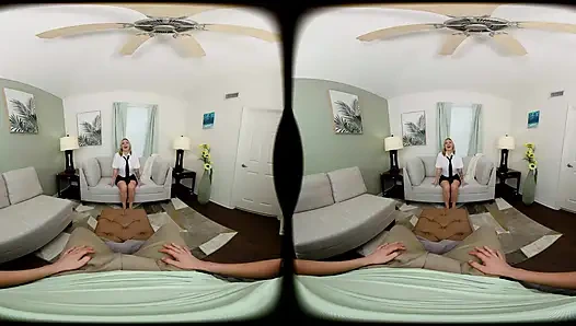 FORBVR - студентка с большими сиськами Цыганка Роуз просит скакать на твоем хуе в видео от первого лица