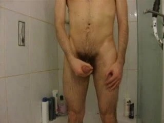 Taking a shower and getting horny