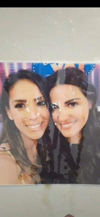 Facial drenched Cynthia and Maite Tribute Cum