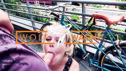 Risky Hot Sex in Abandoned Place with Naughty Brunette Milf