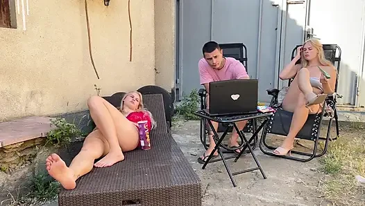 Cuckold Fantasy: Girlfriend Watches Her BF Fuck Her Sister