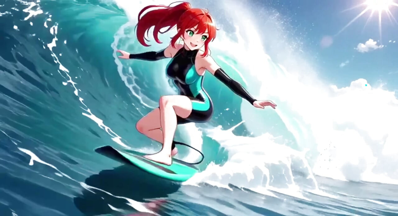 Redhead having fun