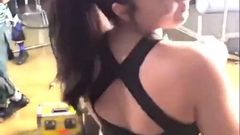 Demi Lovato shaking her big latina booty in black tights