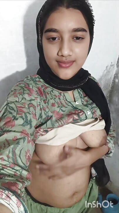 Beautiful hijabi girl showing hot big boobs