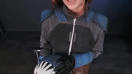 VRCosplayX Sophie Locke As Bo Katan Challenges You, Who Cums First Will Rule MANDOLORE Part 1
