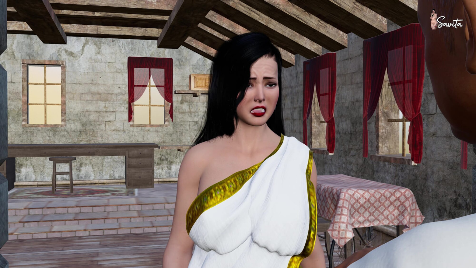 Une bhabhi veuve sexy paie son loyer en baisant avec le propriétaire, dessin animé de savita bhabhi, 3D, I.mp4
