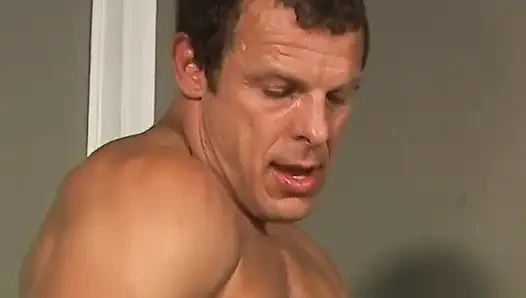 Sexy slut gets to watch these guys fuck and even join them