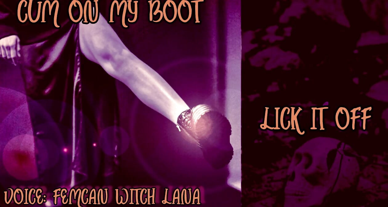 Cum on My Boot Lick It off