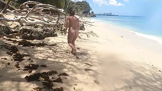 Kinky Couple Big Tits Cowgirl Wife Orgasm Sex on Barbados Beach POV