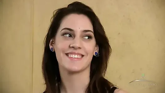 Young Alice Giving a Sexy Interview