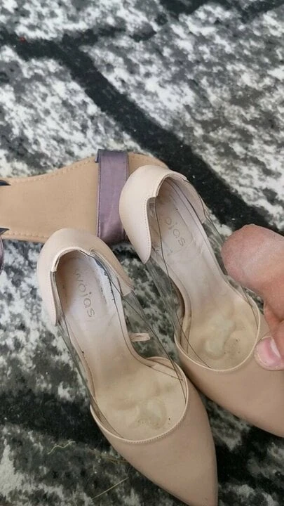 Cumshot sister-in-law shoes.