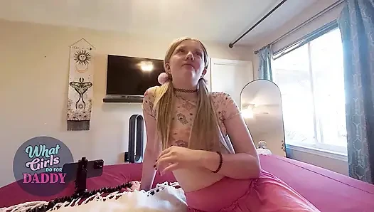 TRUE AMATEUR - 18yo Teen "Stacie" - FIRST EVER PORN - Hardcore Homemade Dominant Daddy Age Gap Kink Blowjob Face Fucking