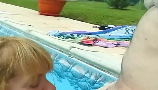 Older Matures Scene 4 - Mature Chubby Blonde Fucking in the Pool
