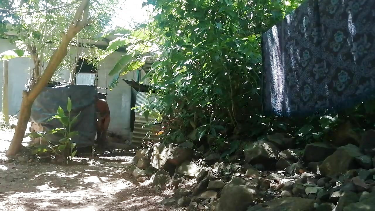 My bath time outdoor