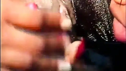 Pretty black lesbians pussy licking in the swimming pool