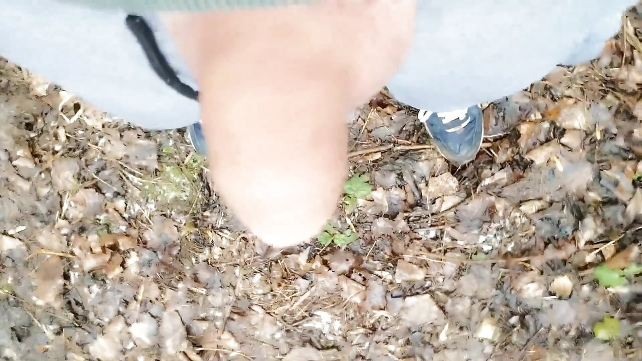 Cheesy Dirty Unwashed Cock Outdoor Walking Part 1