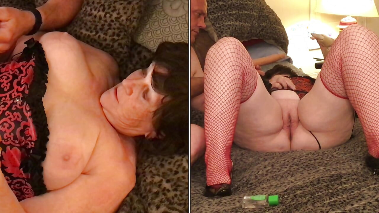 Granny Bijou's Bwc & BBC Dildo Fucks