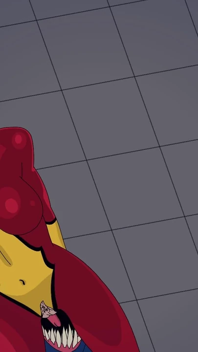 Emotional moment from "Marvel Spider-Woman and She-Venom Rimming"