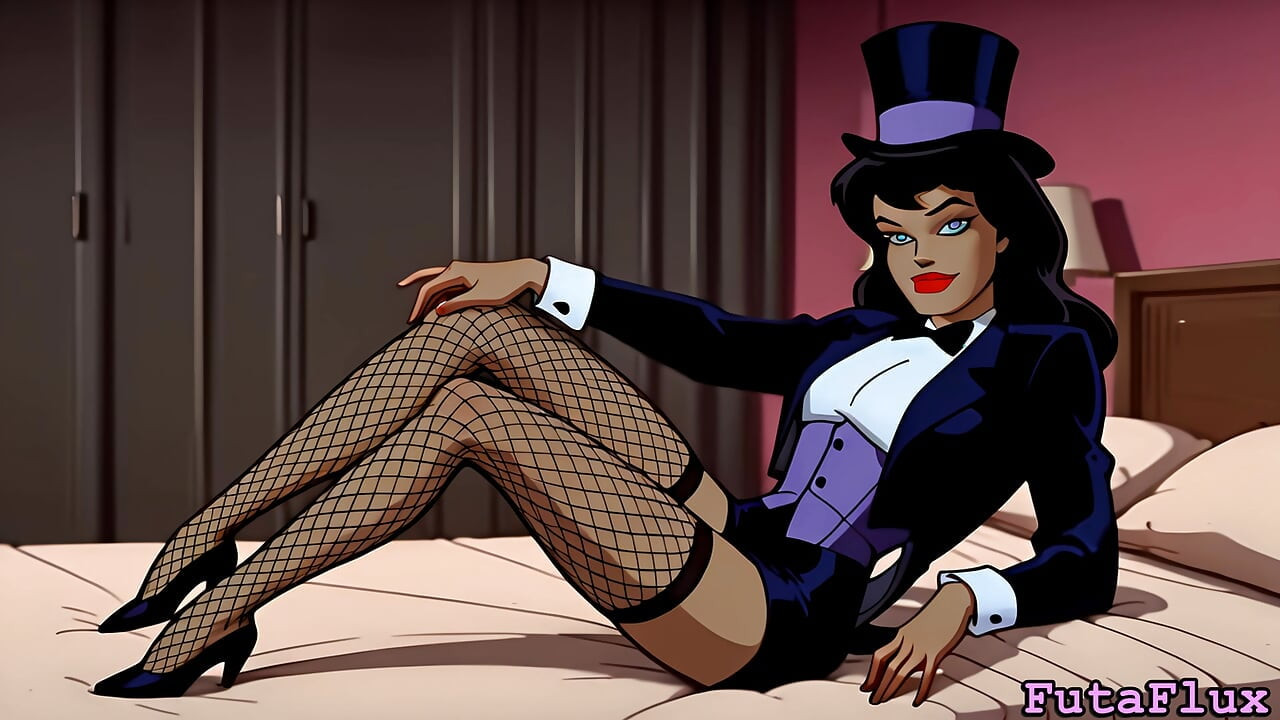 Futanari Zatanna - 自慰，射精，自我吸吮，更多！