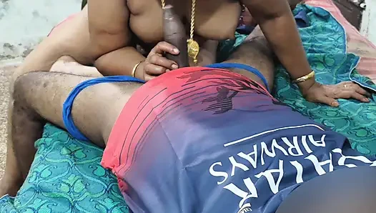 stepmother told me to go behind her and turn off the fan. I went behind her, hugged her, and licked her pussy with my tongue..