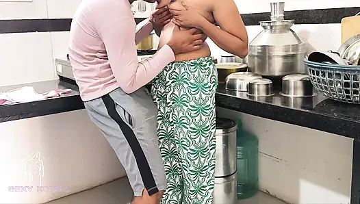 Komal wasn't cooking kitchen food, she was fucked from behind.