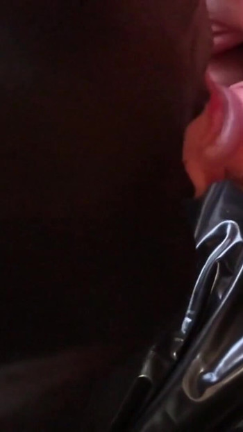 Emotional moment from "Leggings, Heels and Blowjob"