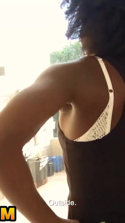 This CUTE EBONY realtor walked in talking about NYC... left stretched & dripping | Clip 1