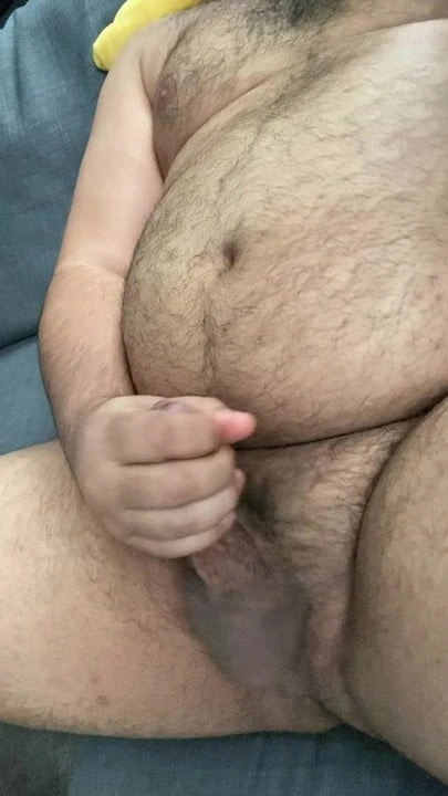 Horny bear cum