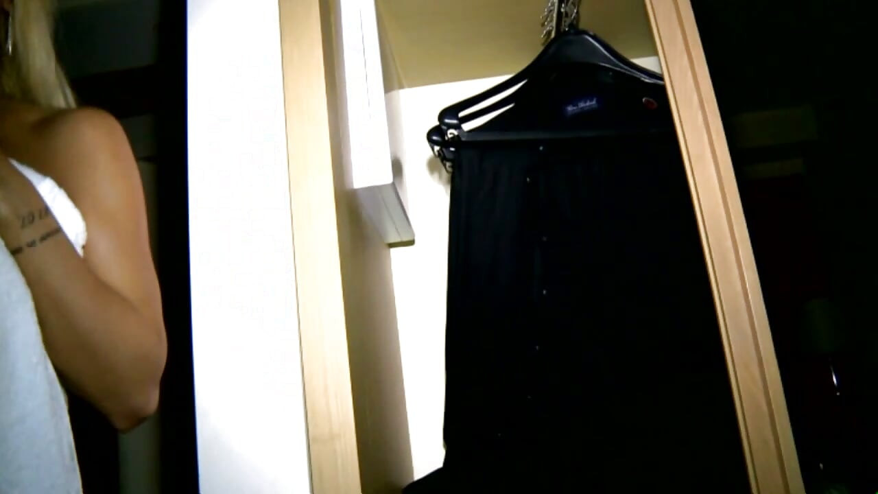 Sexy Teen in Sexy Clothes, Takes a Shower Masturbating Her Wet Pussy