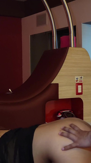 Captivating moment from "Big stepbrother finds me alone in the room and makes me his whore"