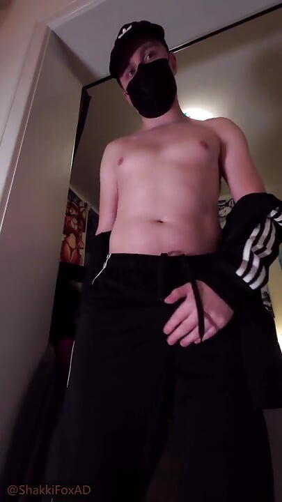 Young Twink Showing His Dick